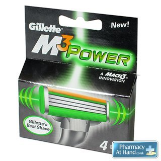 Gillette M3 Power 4 Blades