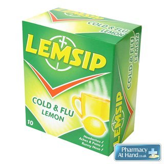 Lemsip Cold & Flu Lemon 10 Sachets