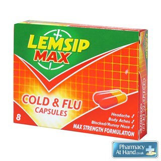 Lemsip Max Cold & Flu 8 Capsules
