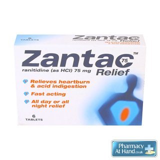 Zantac 75 Relief 6 Tablets