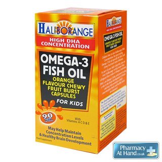 Haliborange High DHA Concentration Omega 3 Fish Oil Orange Flavour