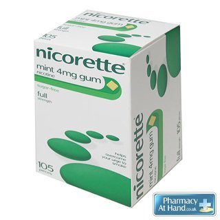Nicorette Mint 4mg Gum 105 Pieces