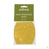 Olive hair removing pads