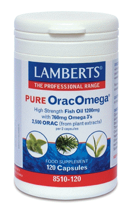 Lamberts Pure OracOmega High Strength Fish Oil 1200mg
