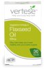 Vertese Vegetarian Omega 3 Flaxseed Oil 600mg 30 Gelatin Free Capsules